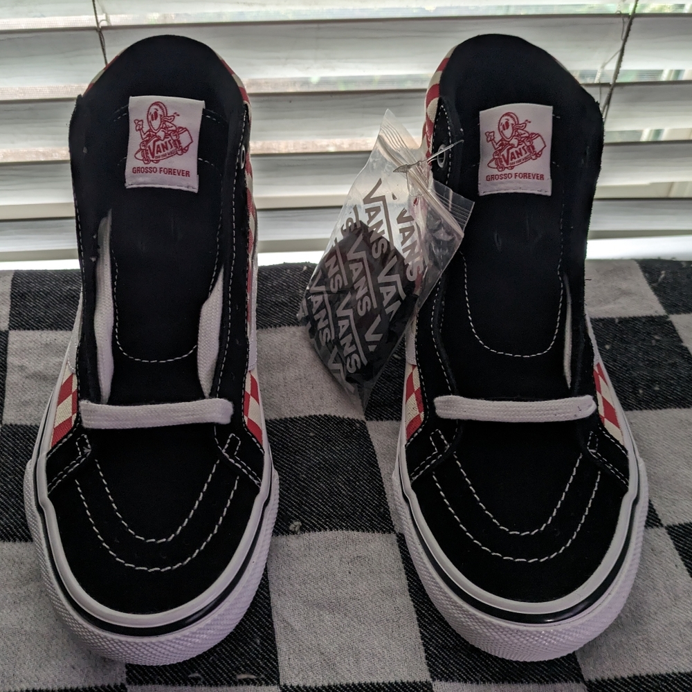 Vans Sk8 Hi Reissue Women 8 Red Black Jeff Grosso '84 VNOA5KYR428 072024 - Picture 5 of 9